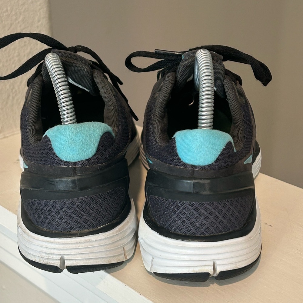 Nike WMNs Lunarglide 454315-040  Black & Turquois Running Shoes Sneaker 7.5 - Picture 6 of 8
